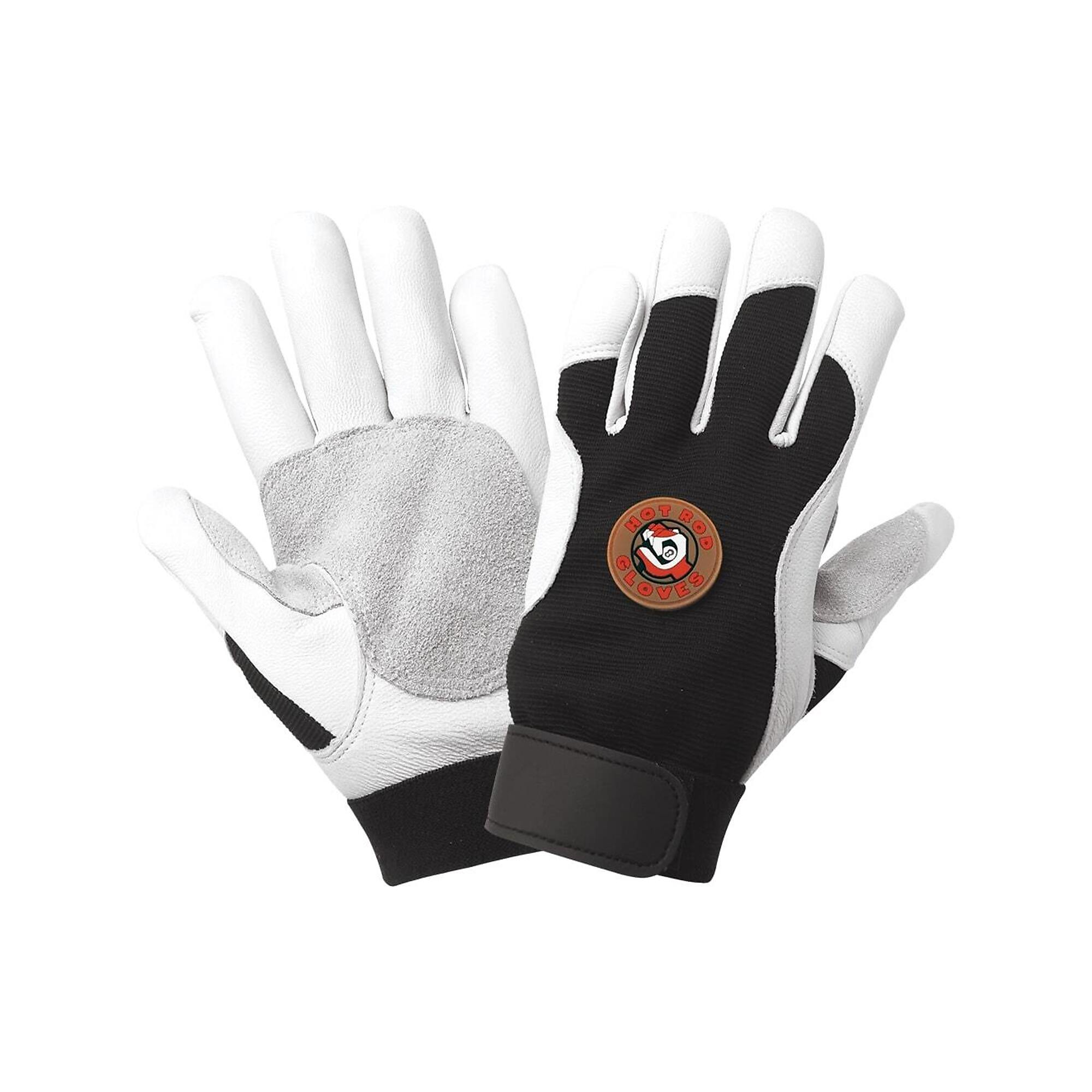 Global Glove Grain Goatskin Leather Double Palm Gloves - 12 Pairs